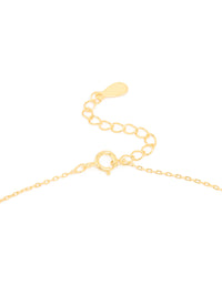 Gold Plated Sterling Silver Cubic Zirconia Cross Necklace - link has visual effect only