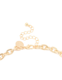 Gold Enamel Heart Charm Necklace - link has visual effect only
