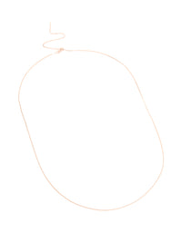 Rose Gold Plated Sterling Silver Adjustable Chain Y-Necklace - link has visual effect only