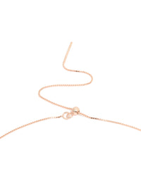 Rose Gold Plated Sterling Silver Adjustable Chain Y-Necklace - link has visual effect only