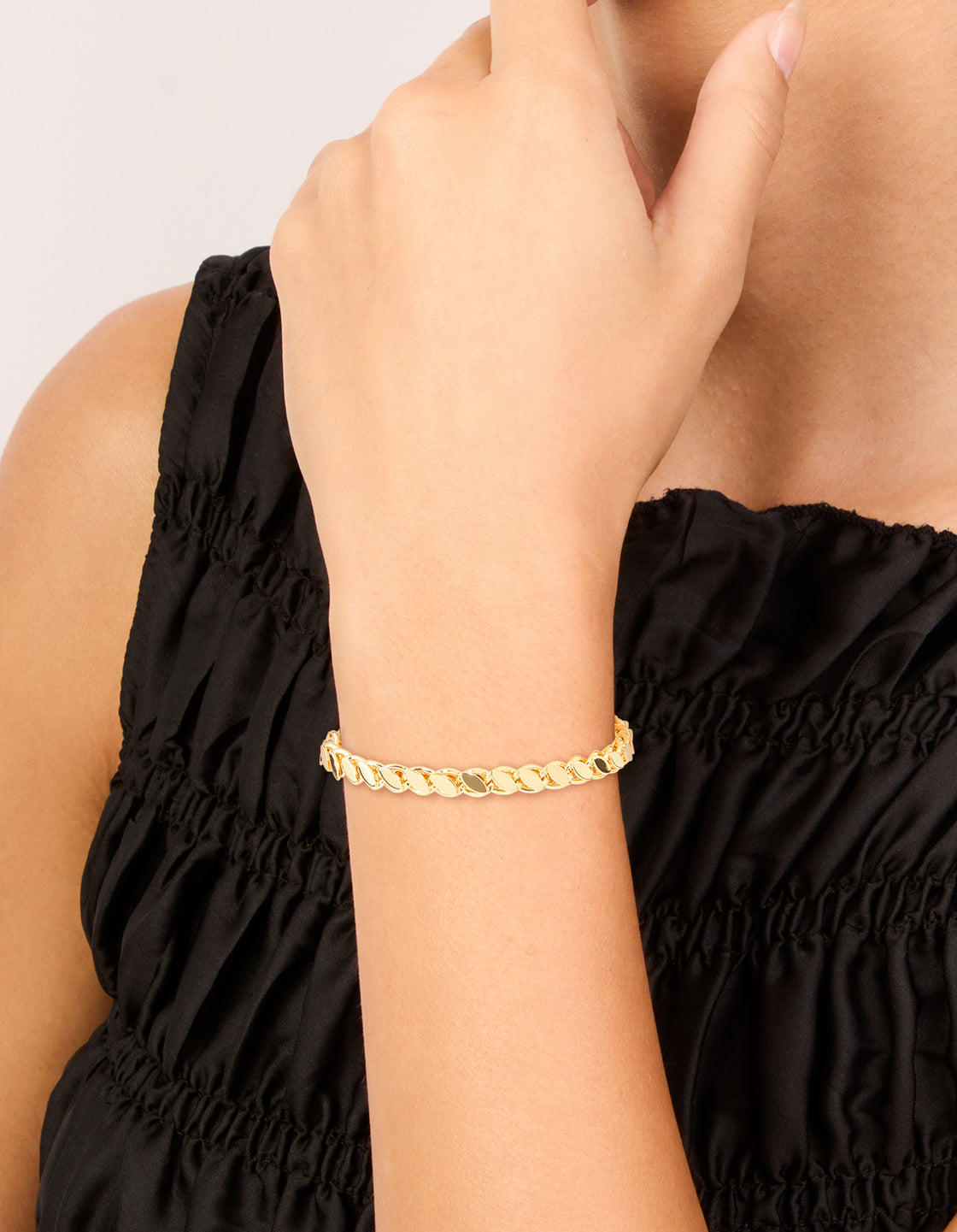 Gold Plated Risoni Chain Bracelet