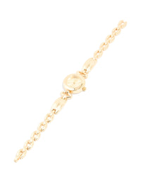Gold Small Diamante Vintage Watch - link has visual effect only