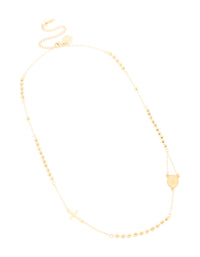 Waterproof Gold Plated Stainless Steel Rosary Cross Necklace - link has visual effect only