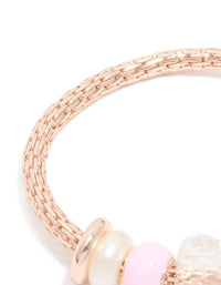 Kids Rose Gold Cloud Stretch Bracelet & Ring Set - link has visual effect only