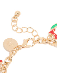 Kids Gold Santa Ring & Festive Charm Bracelet Pack - link has visual effect only