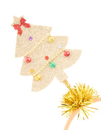 Kids Tinsel & Fabric Festive Tree Headband - link has visual effect only