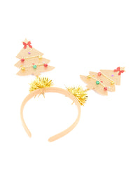 Kids Tinsel & Fabric Festive Tree Headband - link has visual effect only