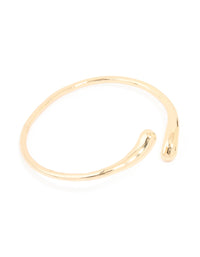 Gold Small Teardrop Thin Arm Cuff - link has visual effect only