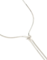 Silver Snake Zipper Y-Necklace - link has visual effect only