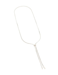 Silver Snake Zipper Y-Necklace - link has visual effect only