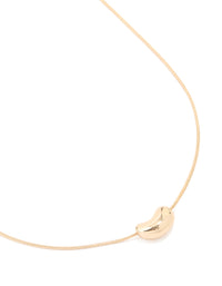 Gold Baby Pebble Necklace - link has visual effect only