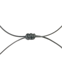 Burgundy Acrylic Large Pebble Cord Pendant Necklace - link has visual effect only