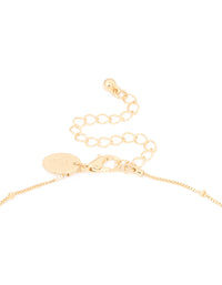 Gold Cubic Zirconia Cluster Y-Necklace - link has visual effect only