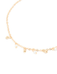 Gold Diamante & Pearl Anklets 3-Pack - link has visual effect only