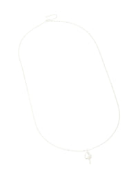 Sterling Silver Heart & Key Pendant Necklace - link has visual effect only