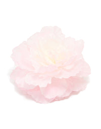 Pink Fabric Flower Claw Hair Clip - link has visual effect only