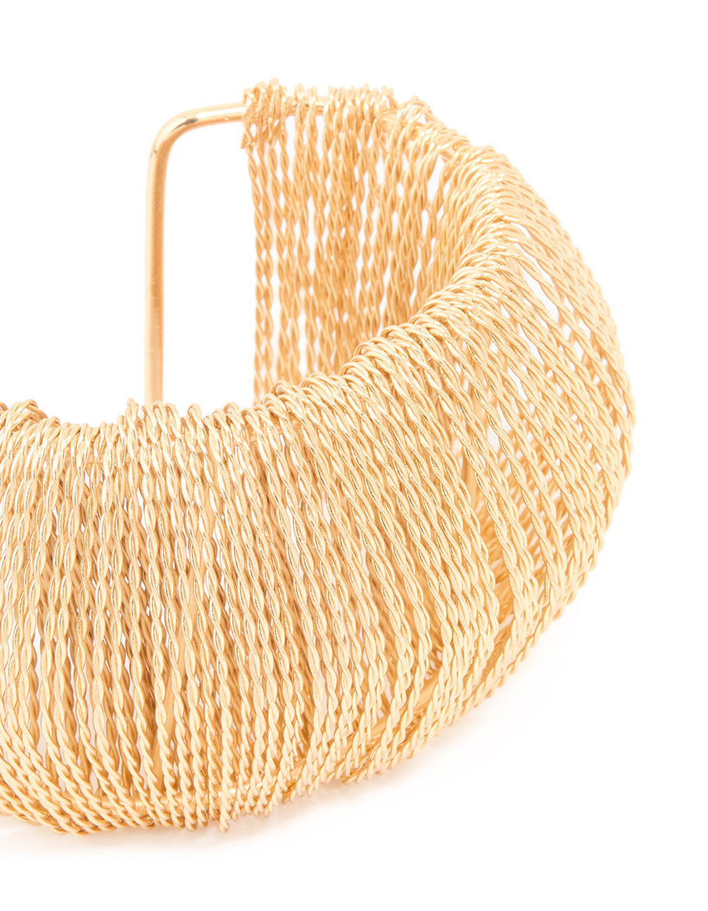 Gold Textured Thread Wrist Cuff