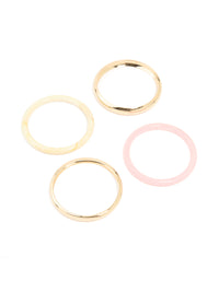 Acrylic & Gold Bangles 4-Pack - link has visual effect only