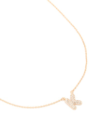 Kids Gold Cubic Zirconia Letter K Necklace - link has visual effect only