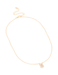 Kids Gold Cubic Zirconia Letter S Necklace - link has visual effect only