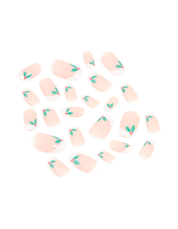 Holly Plant French Press-On Nail Set