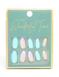 Pastel Star French Press-On Nail Set - link has visual effect only