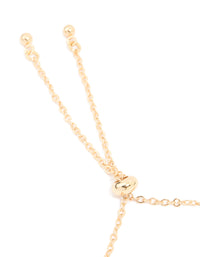 Gold Plated Cubic Zirconia Pave Bubble Letter E Toggle Bracelet - link has visual effect only