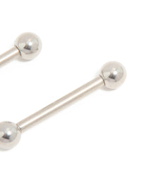 Titanium Plain Ball Nipple Bars - link has visual effect only