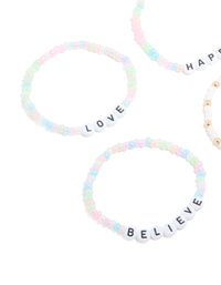 Kids Beaded Love Stretch Bracelet Pack - link has visual effect only