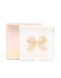 Gold Diamante Cluster Bow Brooch - link has visual effect only