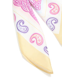 Multicoloured Paisley Square Fabric Scarf - link has visual effect only