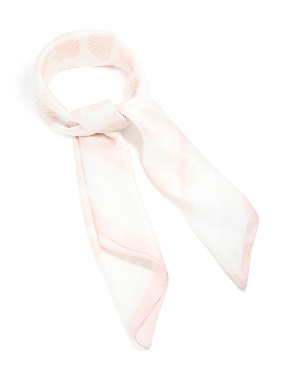 Pink Shell Printed Fabric Scarf