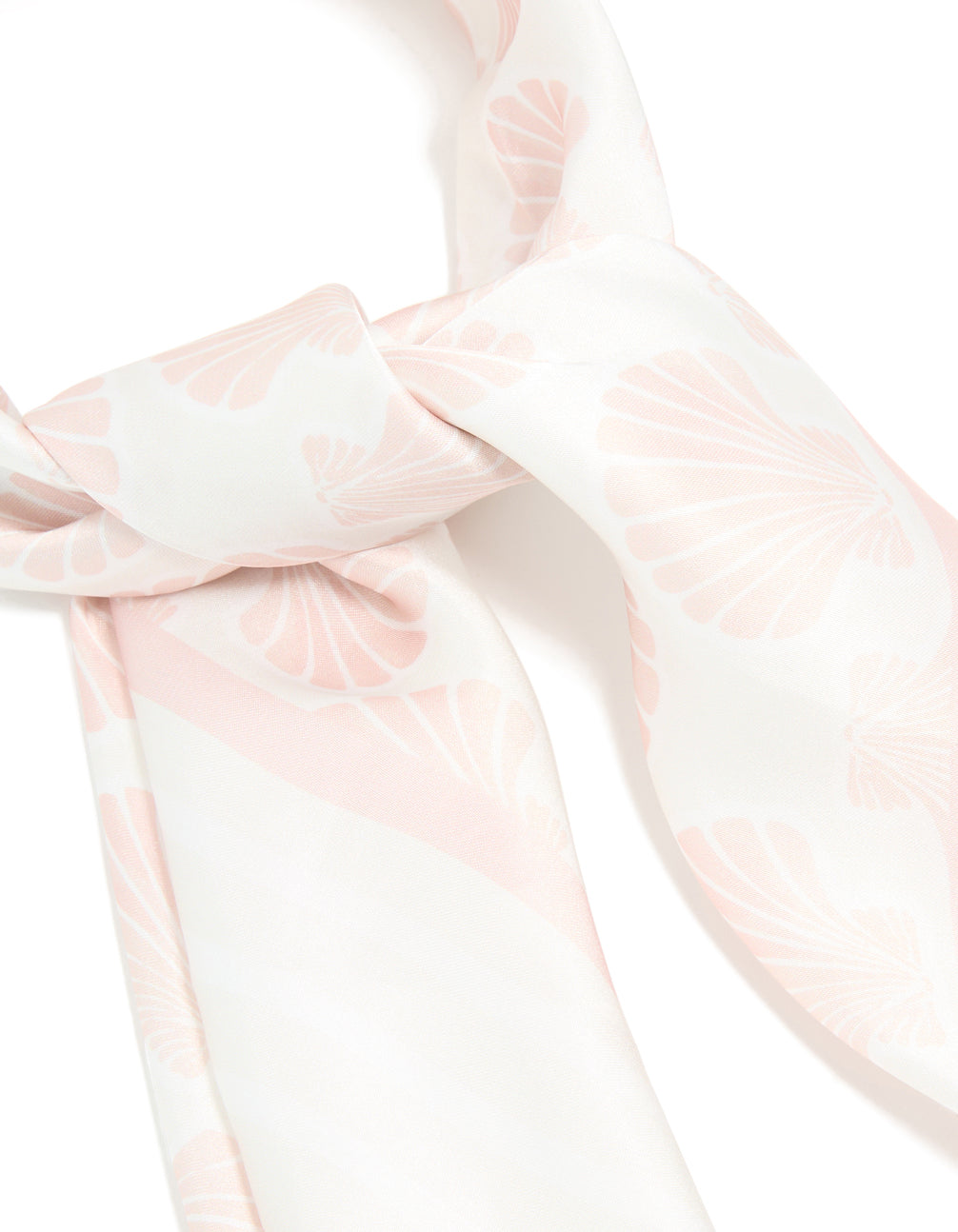 Pink Shell Printed Fabric Scarf