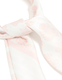 Pink Shell Printed Fabric Scarf - link has visual effect only