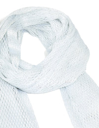 Silver Fabric Draped Scarf - link has visual effect only