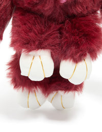Burgundy Fabric Bunny Key Chain - link has visual effect only