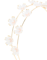 Gold Pearl Small Flower Headband - link has visual effect only
