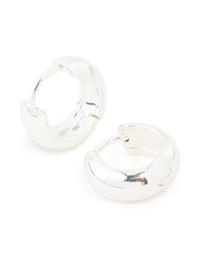 Waterproof Stainless Steel Chunky Mini Hoop Earrings - link has visual effect only
