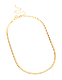Waterproof Gold Plated Stainless Steel Snake Chain Necklace - link has visual effect only