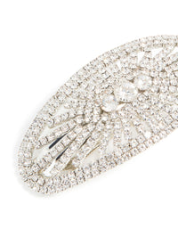 Silver Diamante Hair Clip - link has visual effect only
