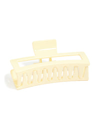 Yellow Shiny Matte Extra Large Claw Clip - link has visual effect only