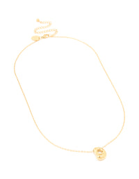 Waterproof Gold Plated Stainless Steel Large Bubble Letter D Necklace - link has visual effect only