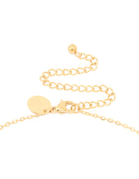 Waterproof Gold Plated Stainless Steel Large Bubble Letter G Necklace - link has visual effect only