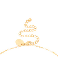 Waterproof Gold Plated Stainless Steel Large Bubble Letter N Necklace - link has visual effect only