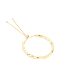 Gold Plated Twisted Toggle Bangle - link has visual effect only