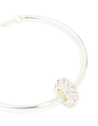 Silver Rondell Toggle Bangle - link has visual effect only