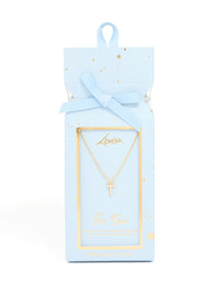 Gold Plated Brass Cubic Zirconia Letter T Necklace - link has visual effect only