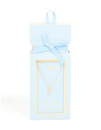 Gold Plated Cubic Zirconia Letter V Necklace - link has visual effect only