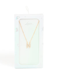 Kids Gold Cubic Zirconia Letter H Necklace - link has visual effect only
