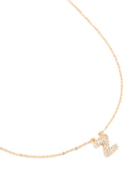 Kids Gold Cubic Zirconia Letter Z Necklace - link has visual effect only
